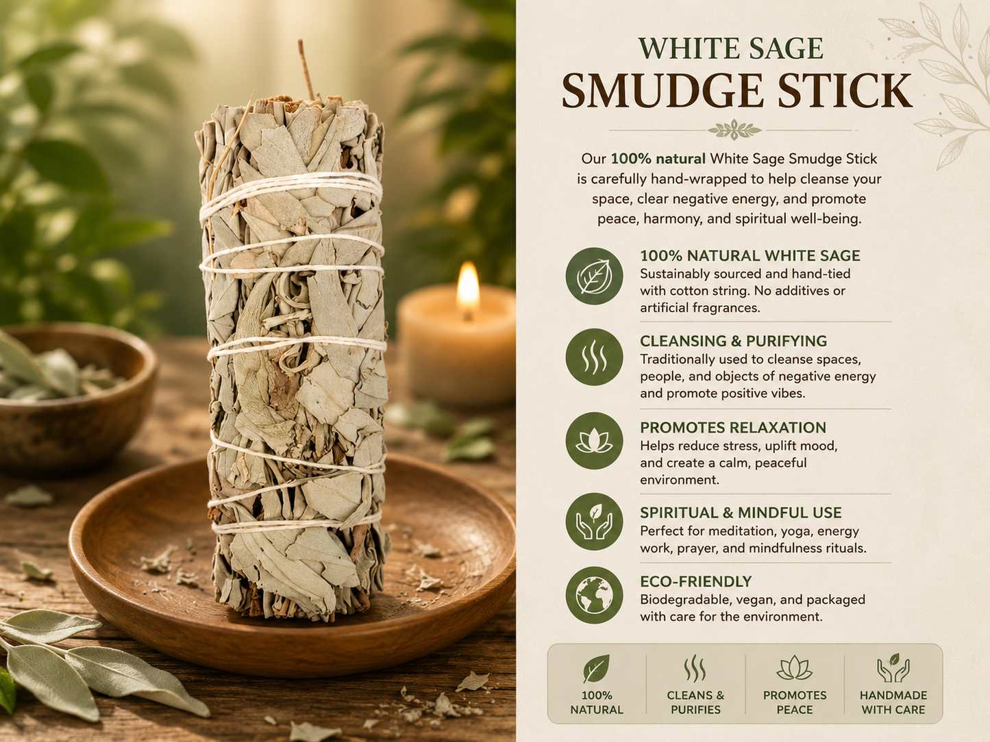 White Sage Smudge Sticl