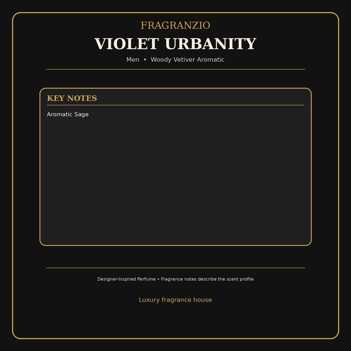 Fragranzio Violet Urbanity fragrance notes