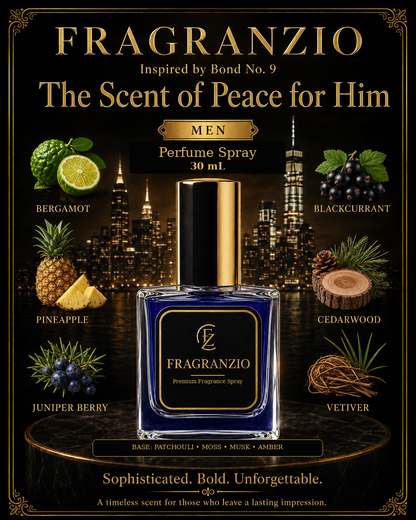 Fragranzio Perfume Spray inspired by Bond No. 9 The Scent of Peace for Him, 30 mL
