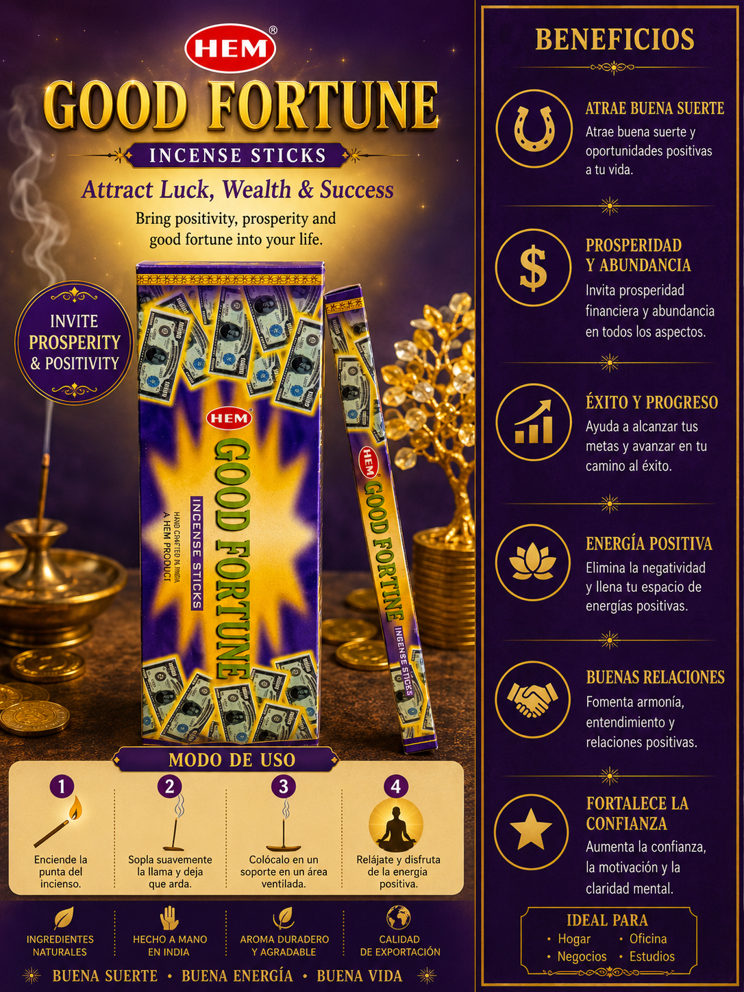 HEM Good Fortune Incense Stick