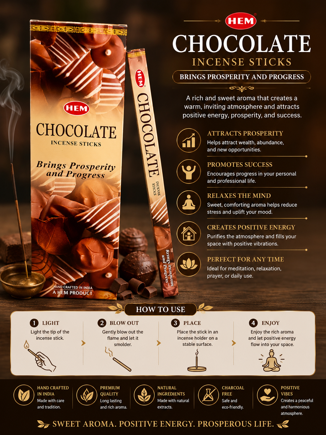 HEM Chocolate Incense Stick