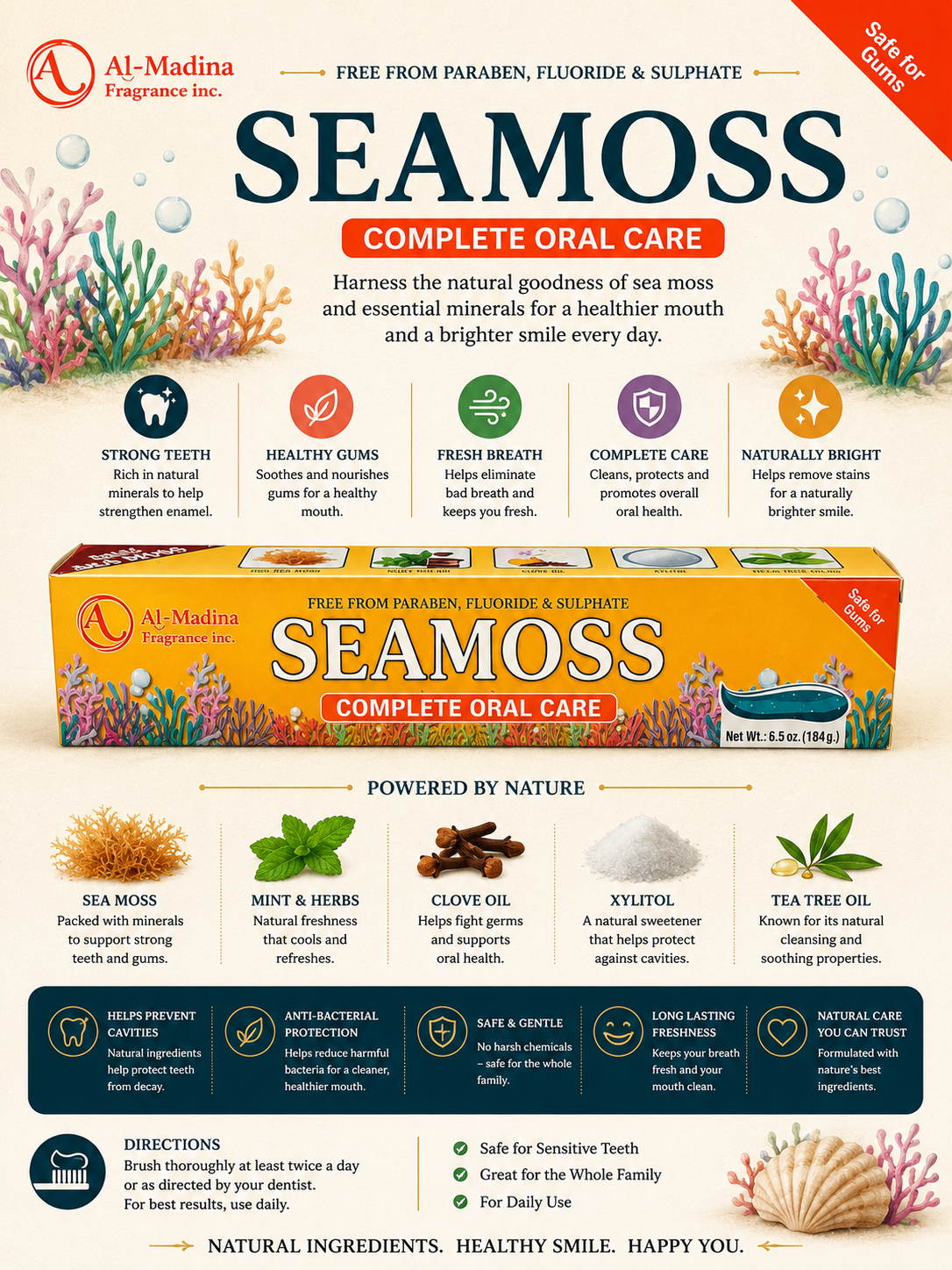 Sea moss Toothpaste