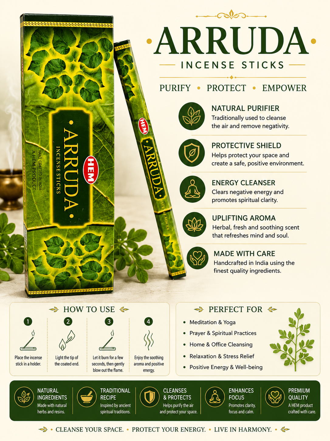 HEM Arruda Incense Stick
