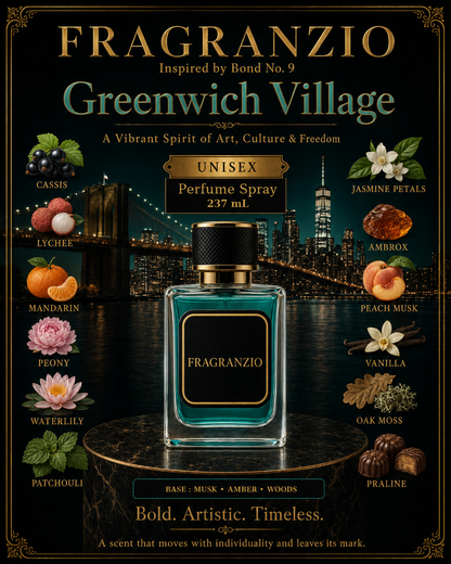 Fragranzio Perfume Spray inspired by Bond No. 9 Greenwich Village, 237 mL