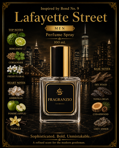 Fragranzio Perfume Spray inspired by Bond No. 9 Lafayette Street, 100 mL