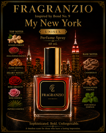 Fragranzio Perfume Spray inspired by Bond No. 9 My New York, 60 mL