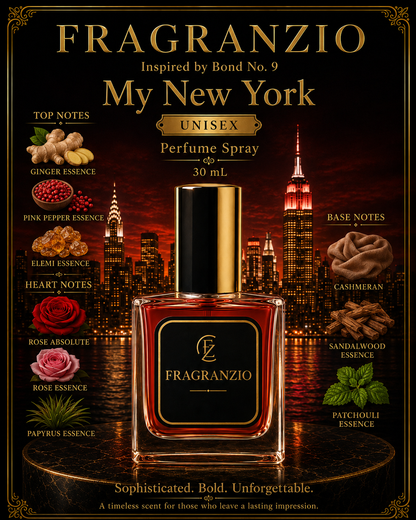 Fragranzio Perfume Spray inspired by Bond No. 9 My New York, 30 mL