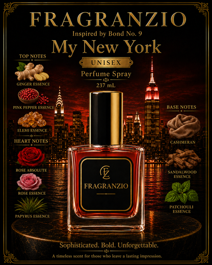 Fragranzio Perfume Spray inspired by Bond No. 9 My New York, 237 mL