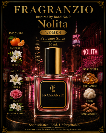 Fragranzio Perfume Spray inspired by Bond No. 9 Nolita, 30 mL