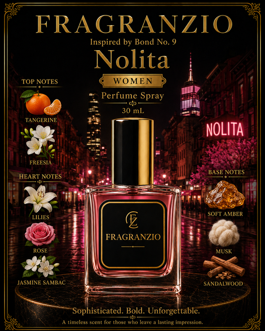 Fragranzio Perfume Spray inspired by Bond No. 9 Nolita, 30 mL