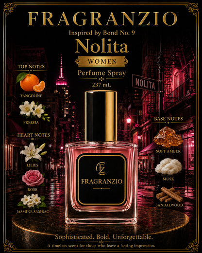Fragranzio Perfume Spray inspired by Bond No. 9 Nolita, 237 mL