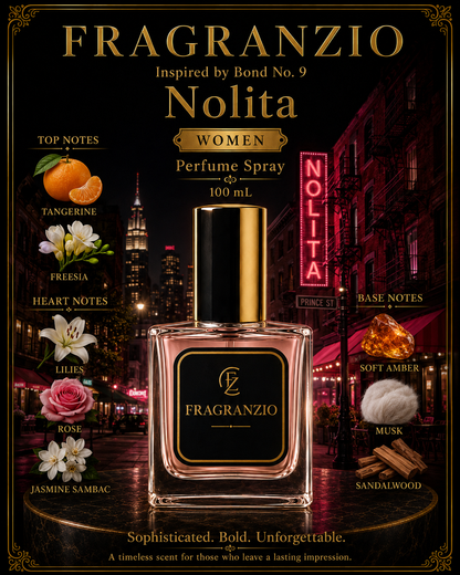 Fragranzio Perfume Spray inspired by Bond No. 9 Nolita, 100 mL