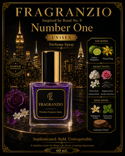 Fragranzio Perfume Spray inspired by Bond No. 9 Number One, 60 mL