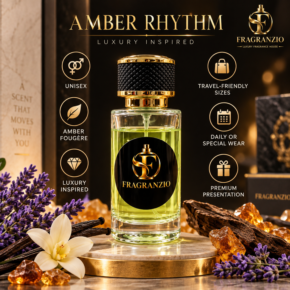 Fragranzio Amber Rhythm premium features