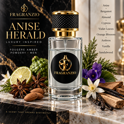 Fragranzio Anise Herald luxury-inspired fragrance visual