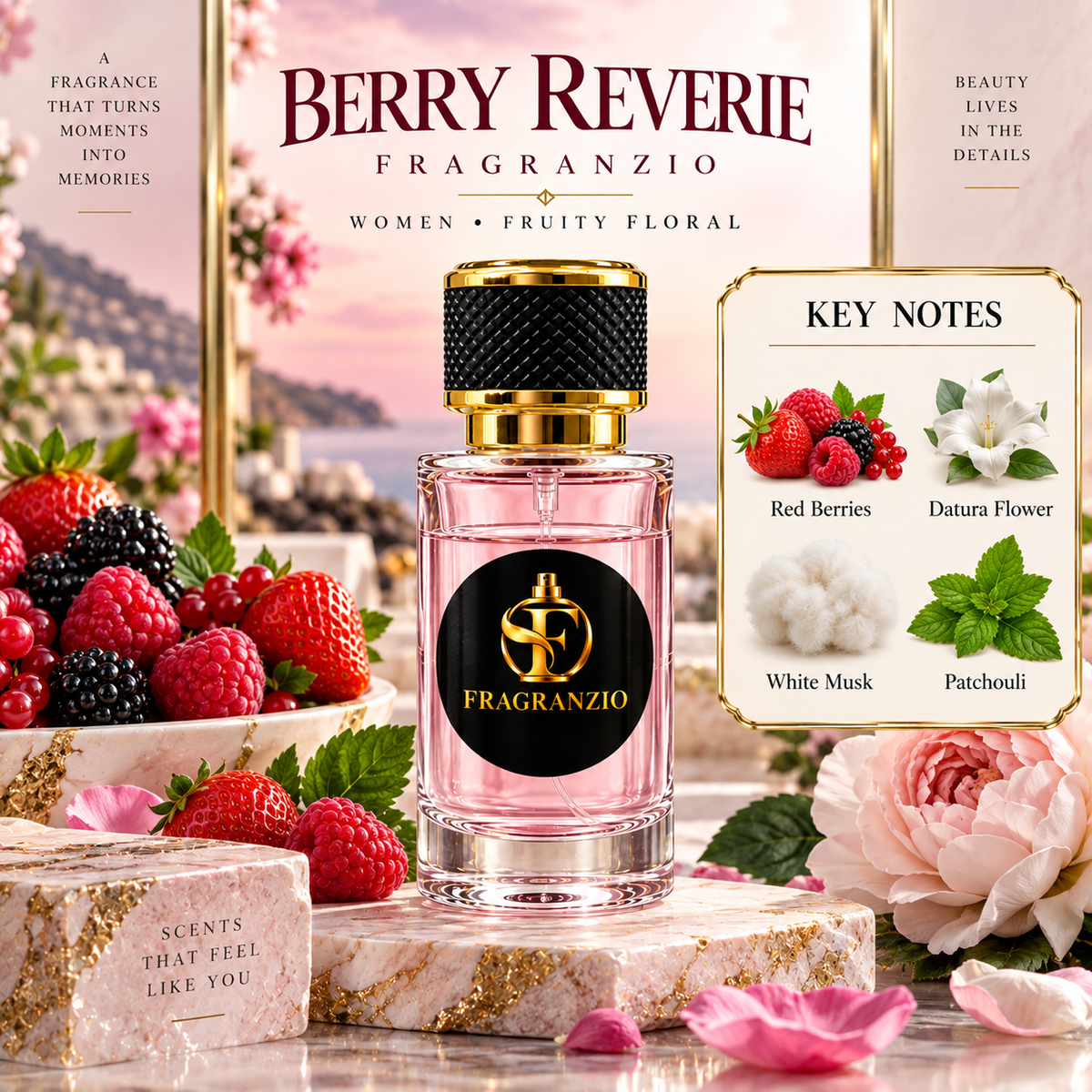 Fragranzio Berry Reverie key fragrance notes