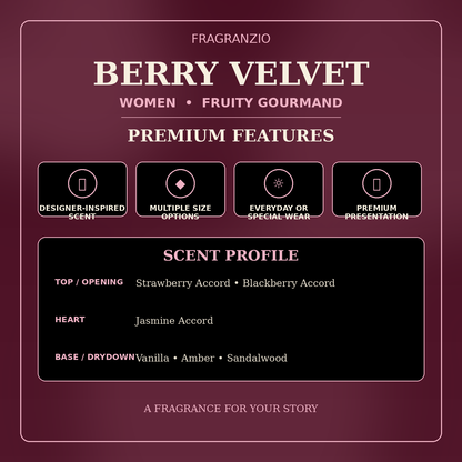 Fragranzio Berry Velvet premium features