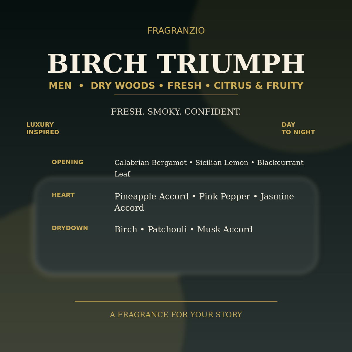 Fragranzio Birch Triumph luxury-inspired fragrance visual