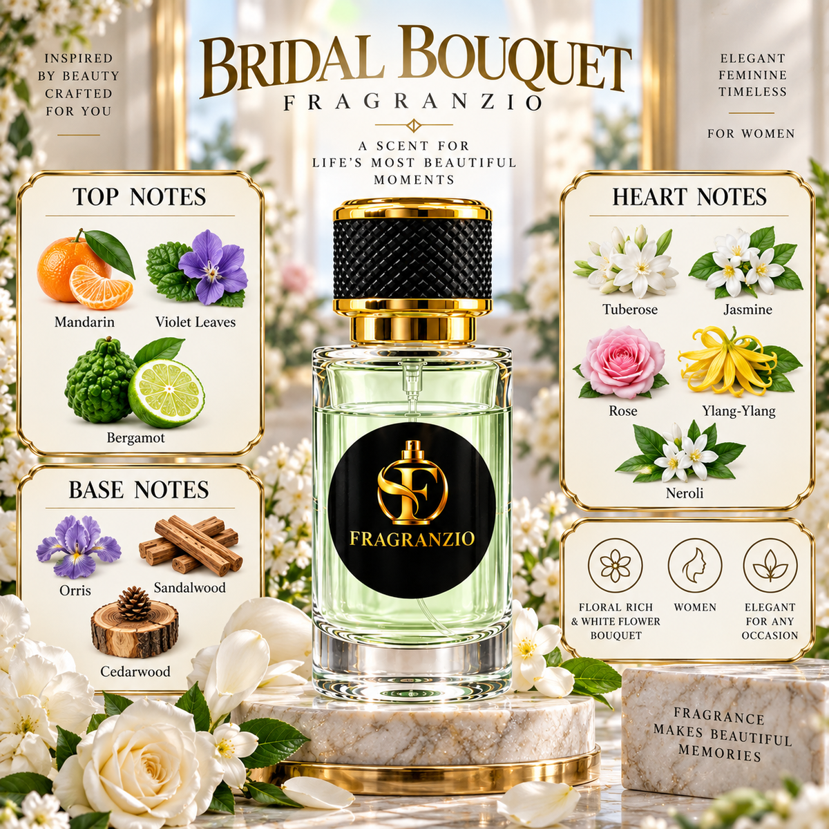 Fragranzio Bridal Bouquet fragrance notes