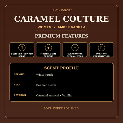 Fragranzio caramel couture premium features