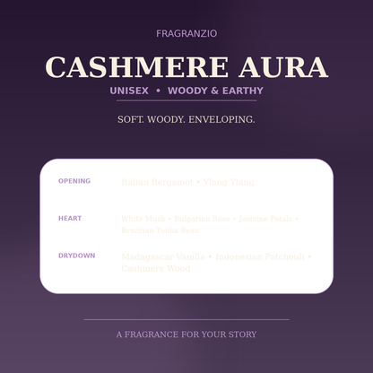 Fragranzio cashmere aura luxury-inspired fragrance visual