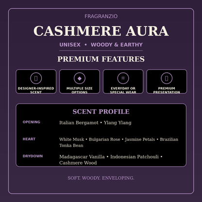 Fragranzio cashmere aura premium features