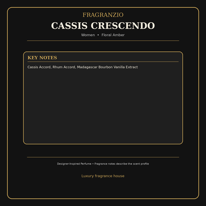 Fragranzio Cassis Crescendo fragrance notes