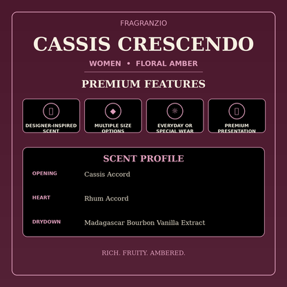 Fragranzio cassis crescendo premium features
