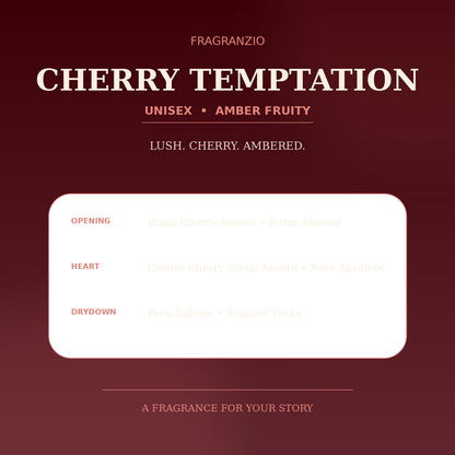 Fragranzio cherry temptation luxury-inspired fragrance visual