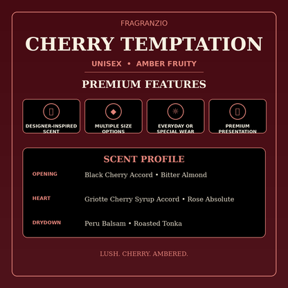 Fragranzio cherry temptation premium features