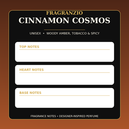 Fragranzio Cinnamon Cosmos fragrance notes