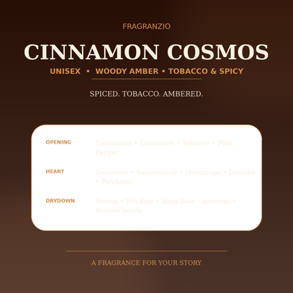 Fragranzio cinnamon cosmos luxury-inspired fragrance visual