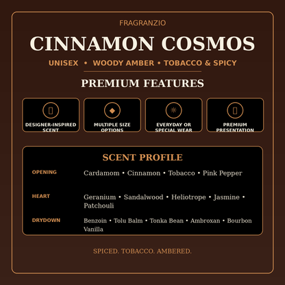 Fragranzio cinnamon cosmos premium features
