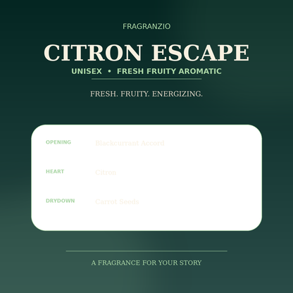 Fragranzio citron escape luxury-inspired fragrance visual