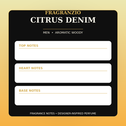 Fragranzio Citrus Denim fragrance notes
