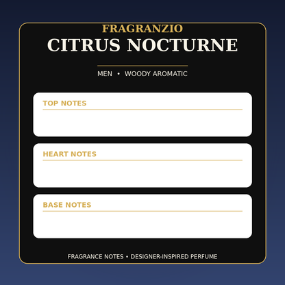 Fragranzio Citrus Nocturne fragrance notes