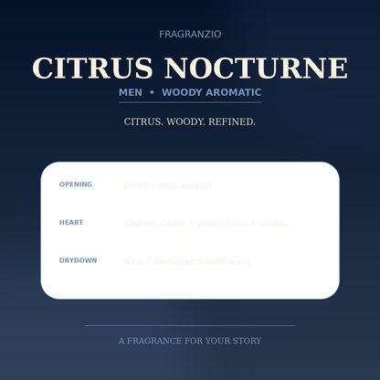 Fragranzio citrus nocturne luxury-inspired fragrance visual