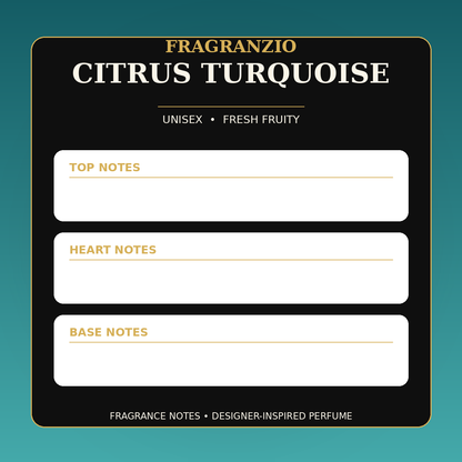 Fragranzio Citrus Turquoise fragrance notes