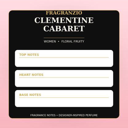 Fragranzio Clementine Cabaret fragrance notes