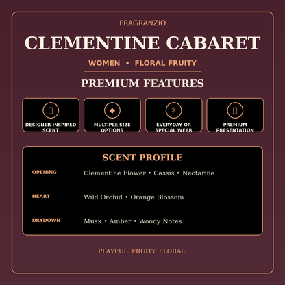 Fragranzio clementine cabaret premium features