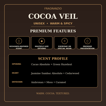 Fragranzio cocoa veil premium features
