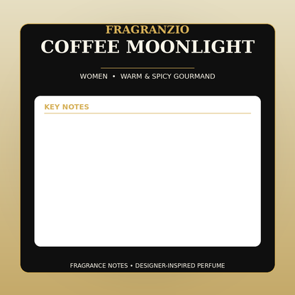 Fragranzio Coffee Moonlight fragrance notes