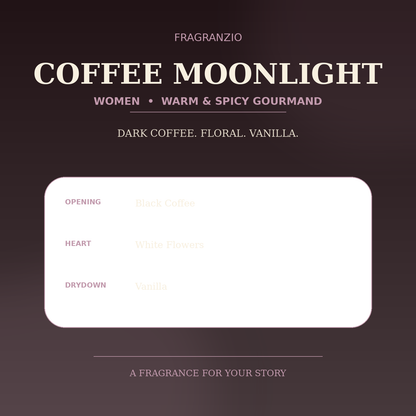 Fragranzio coffee moonlight luxury-inspired fragrance visual