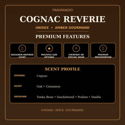Fragranzio cognac reverie premium features