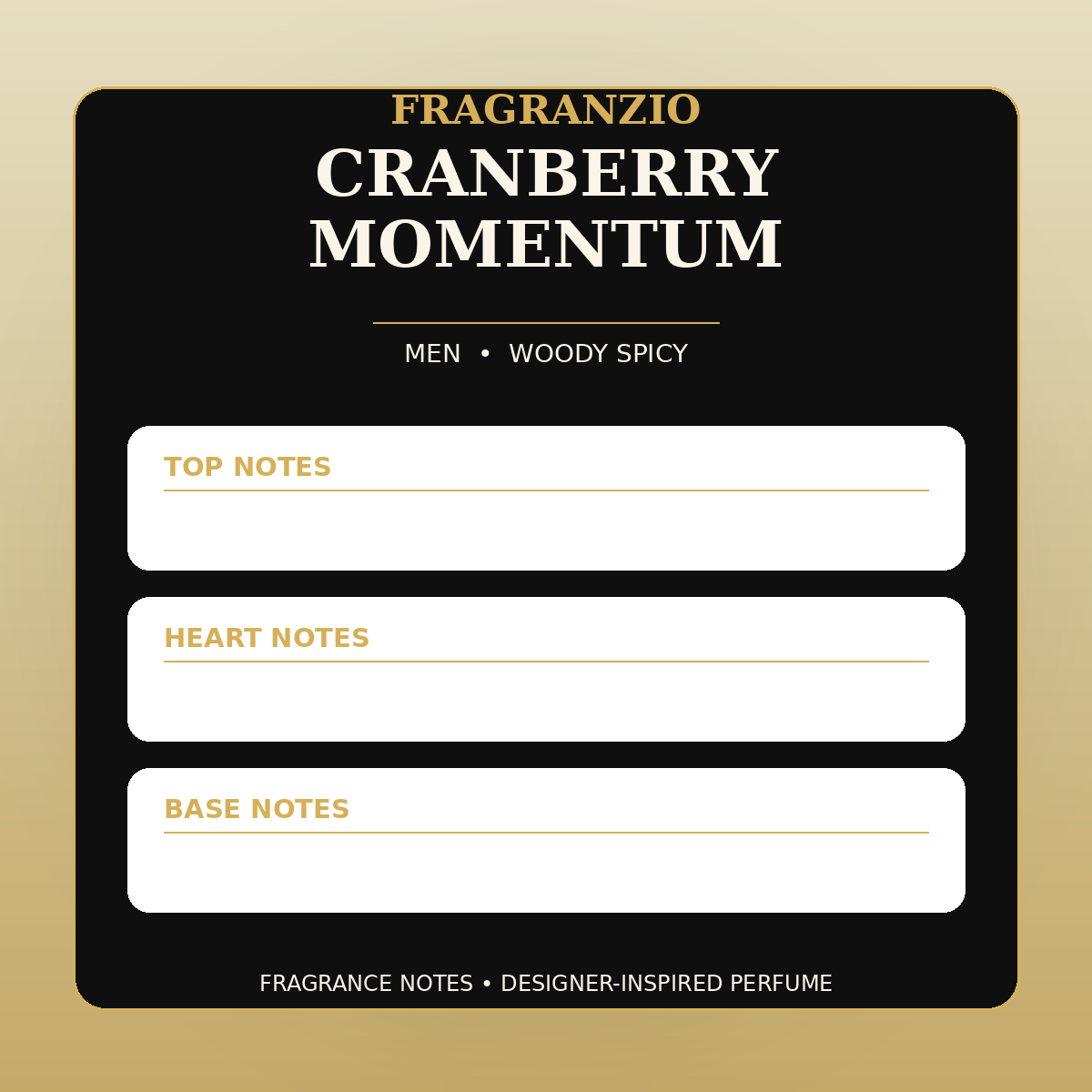 Fragranzio Cranberry Momentum fragrance notes