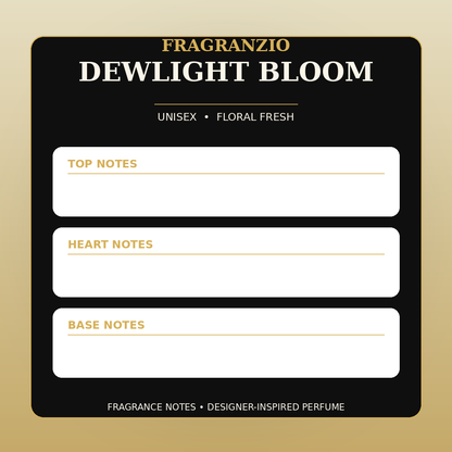 Fragranzio Dewlight Bloom fragrance notes