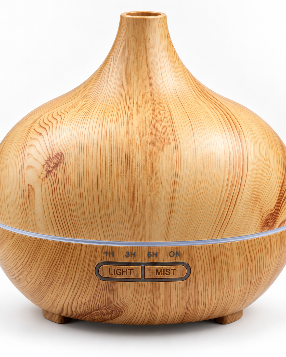 Light oak 500 mL wood-grain diffuser front view
