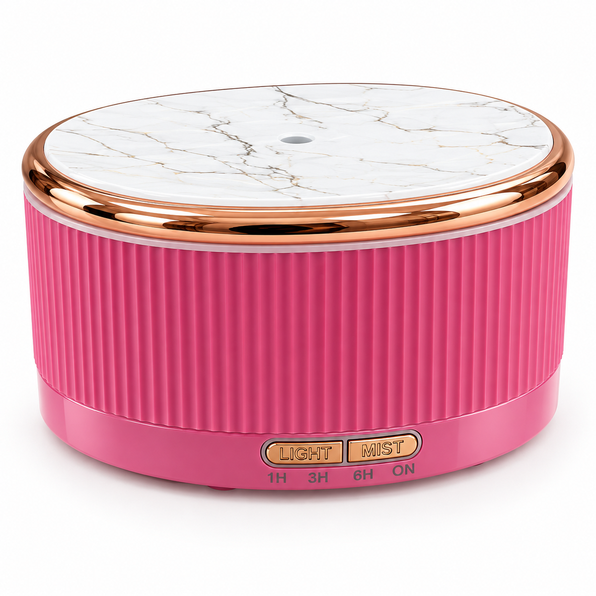 Fragranzio 500 mL marble-top essential oil diffuser in rose pink