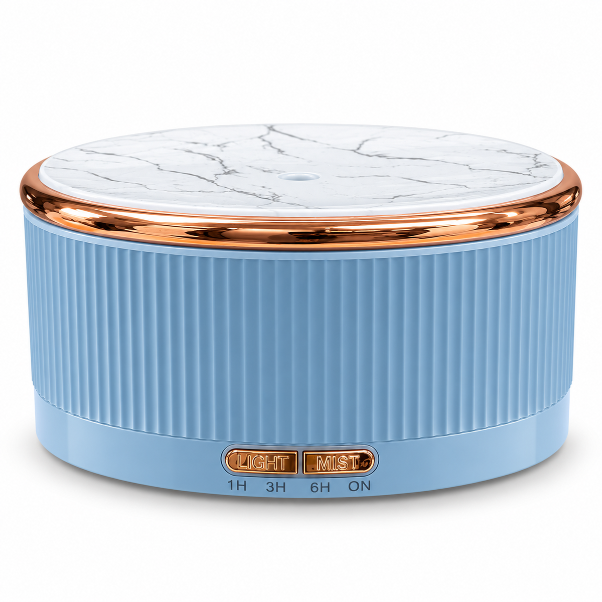 Fragranzio 500 mL marble-top essential oil diffuser in sky blue