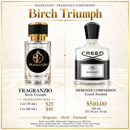Birch Triumph independent fragrance comparison